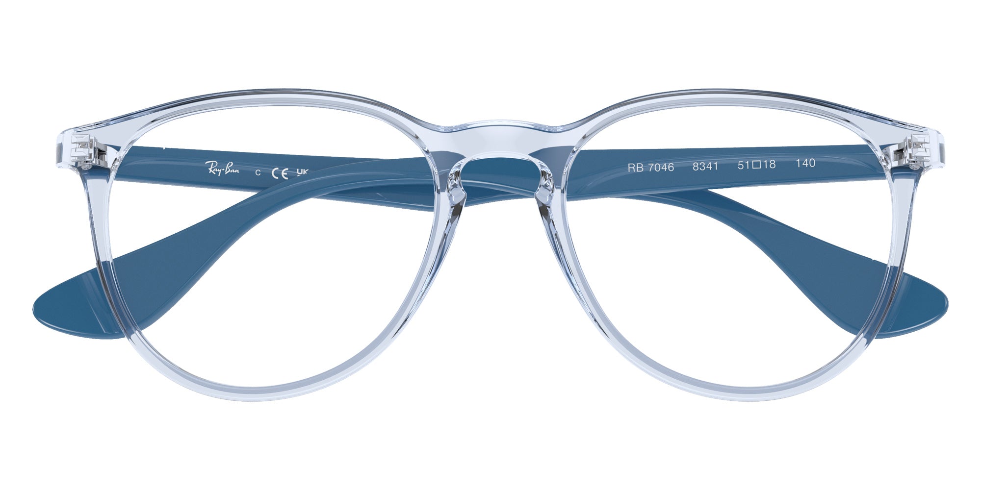 Ray-Ban RB7046 Erika 8341 51 - Transparent Light Blue #id:rx70468341_s:108125