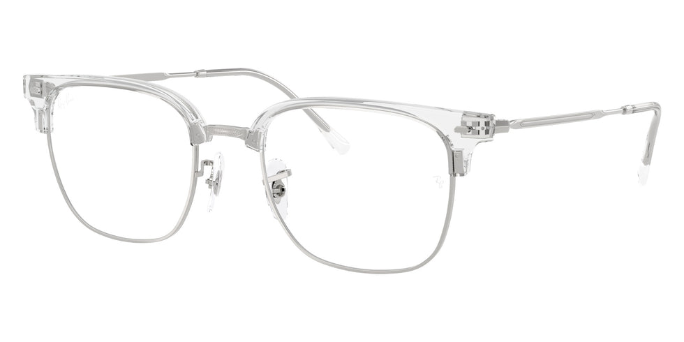 Ray-Ban RB7216 New Clubmaster 2001 51 - Transparent on Silver #id:rx72162001_s:100105