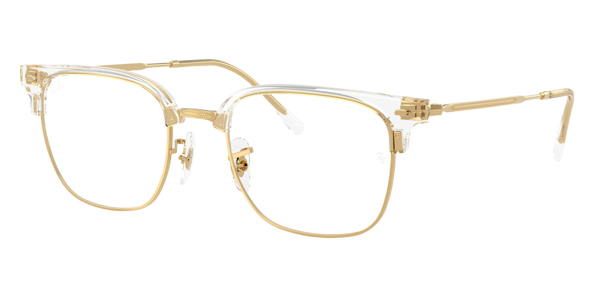 Ray-Ban RB7216 New Clubmaster 5762 51 - Transparent on Gold #id:rx72165762_s:100105