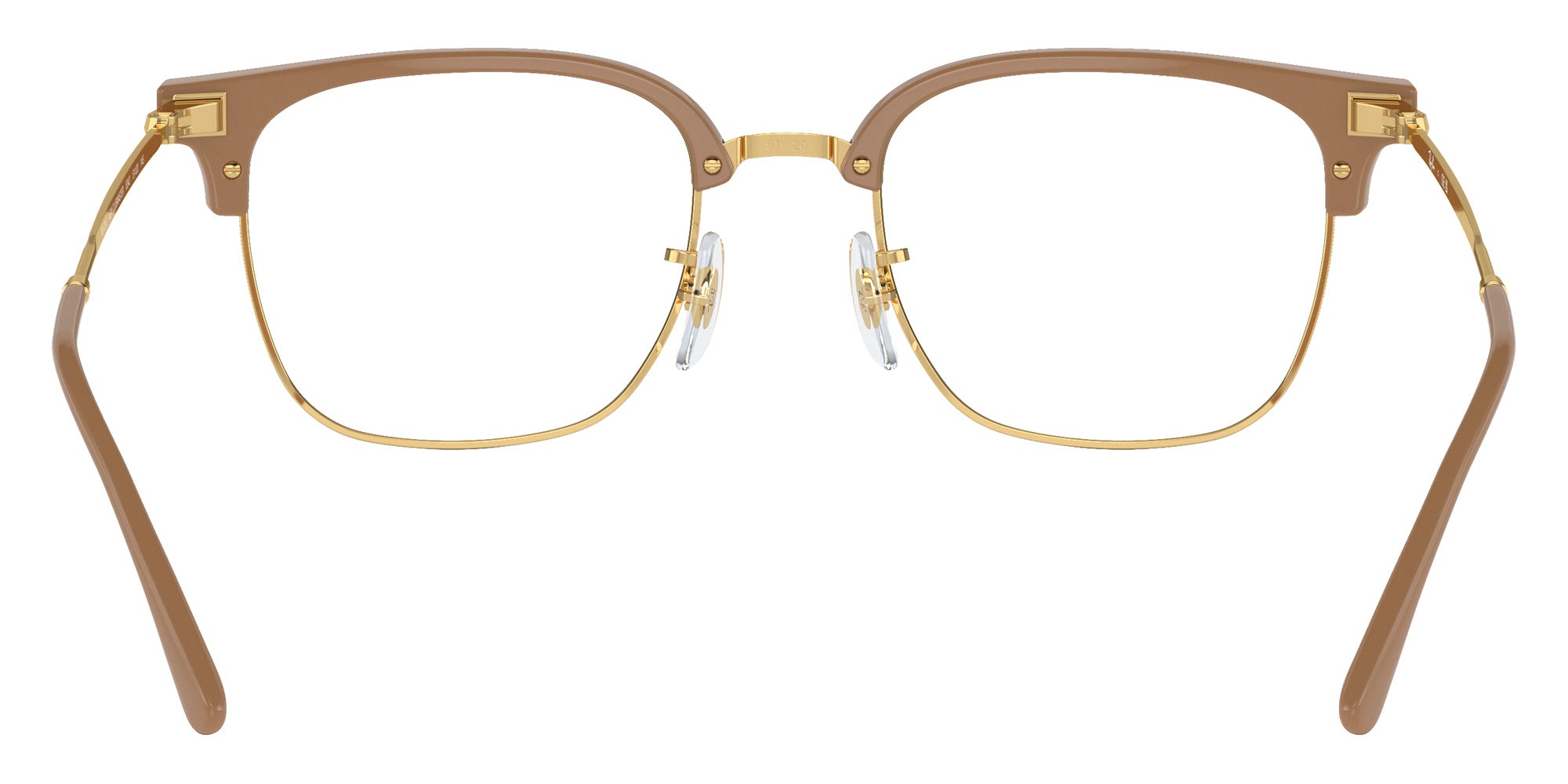 Ray-Ban RB7216 New Clubmaster 8342 51 - Beige on Gold #id:rx72168342_s:100115