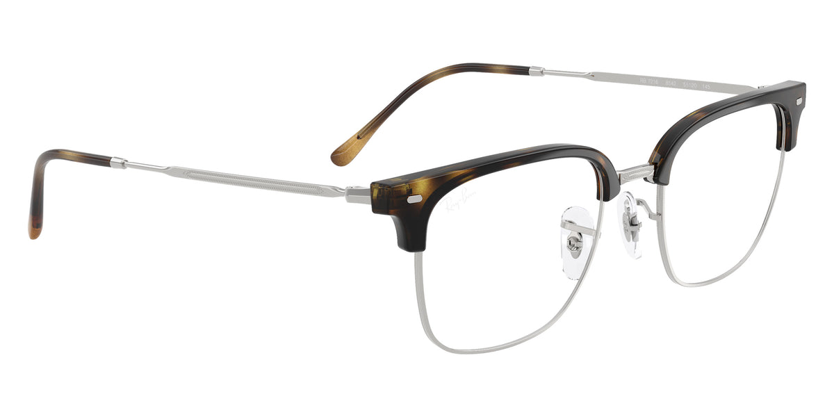 Ray-Ban RB7216 New Clubmaster 8542 51 - Havana on Silver #id:rx72168542_s:108120