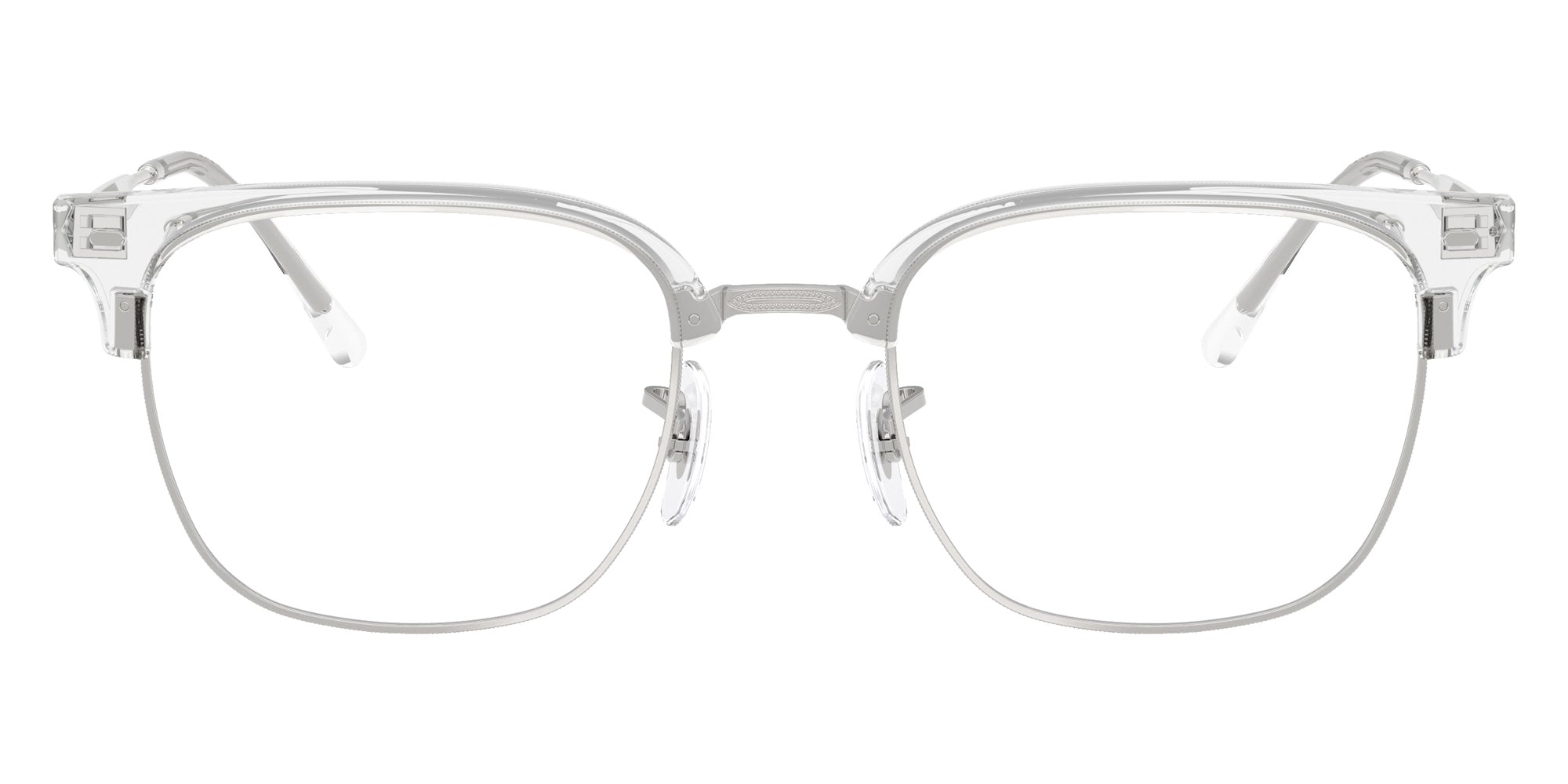 Ray-Ban RB7216F New Clubmaster 2001 53 - Transparent on Silver #id:rx7216f2001_s:100100