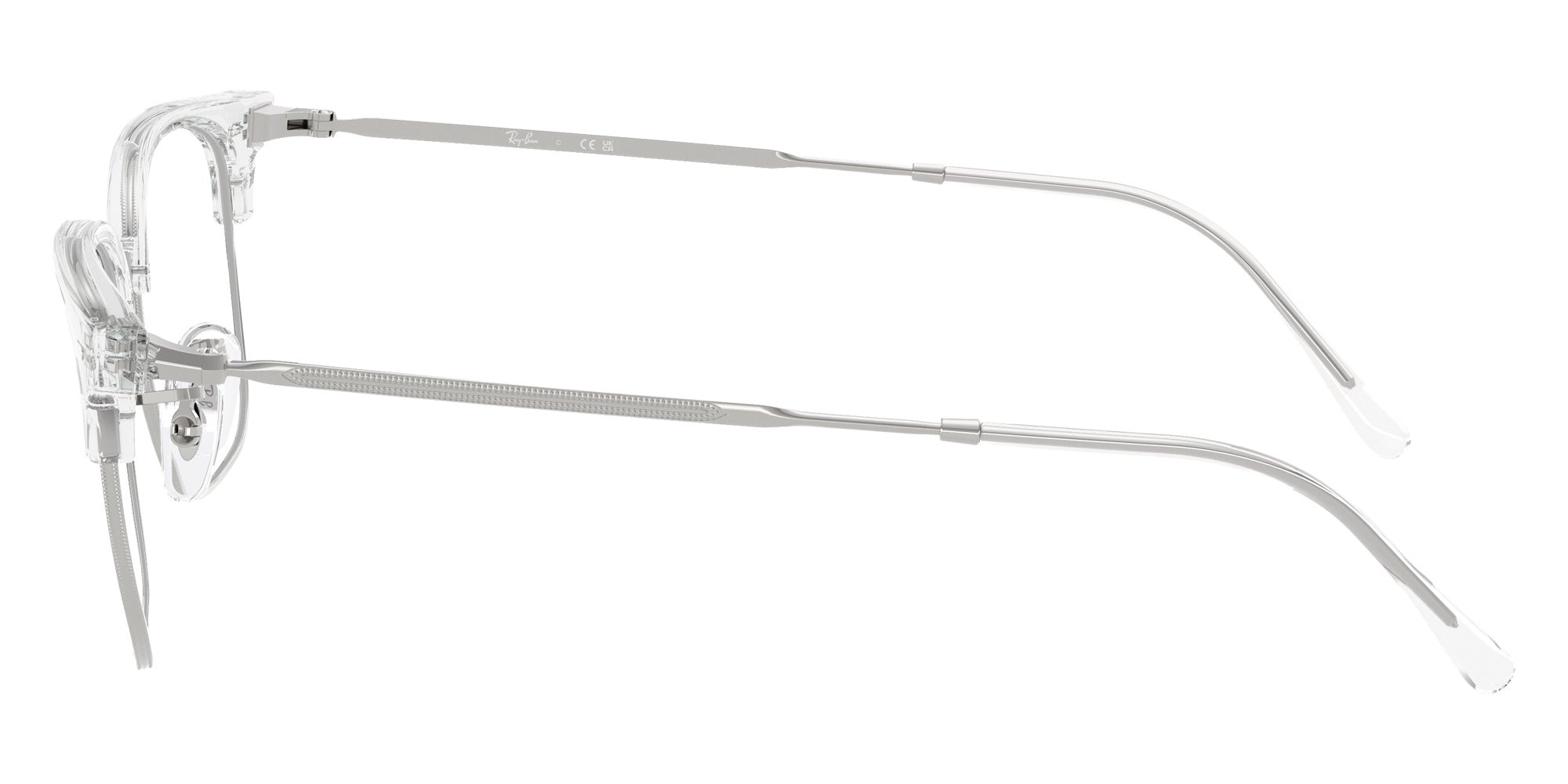 Ray-Ban RB7216F New Clubmaster 2001 53 - Transparent on Silver #id:rx7216f2001_s:100110