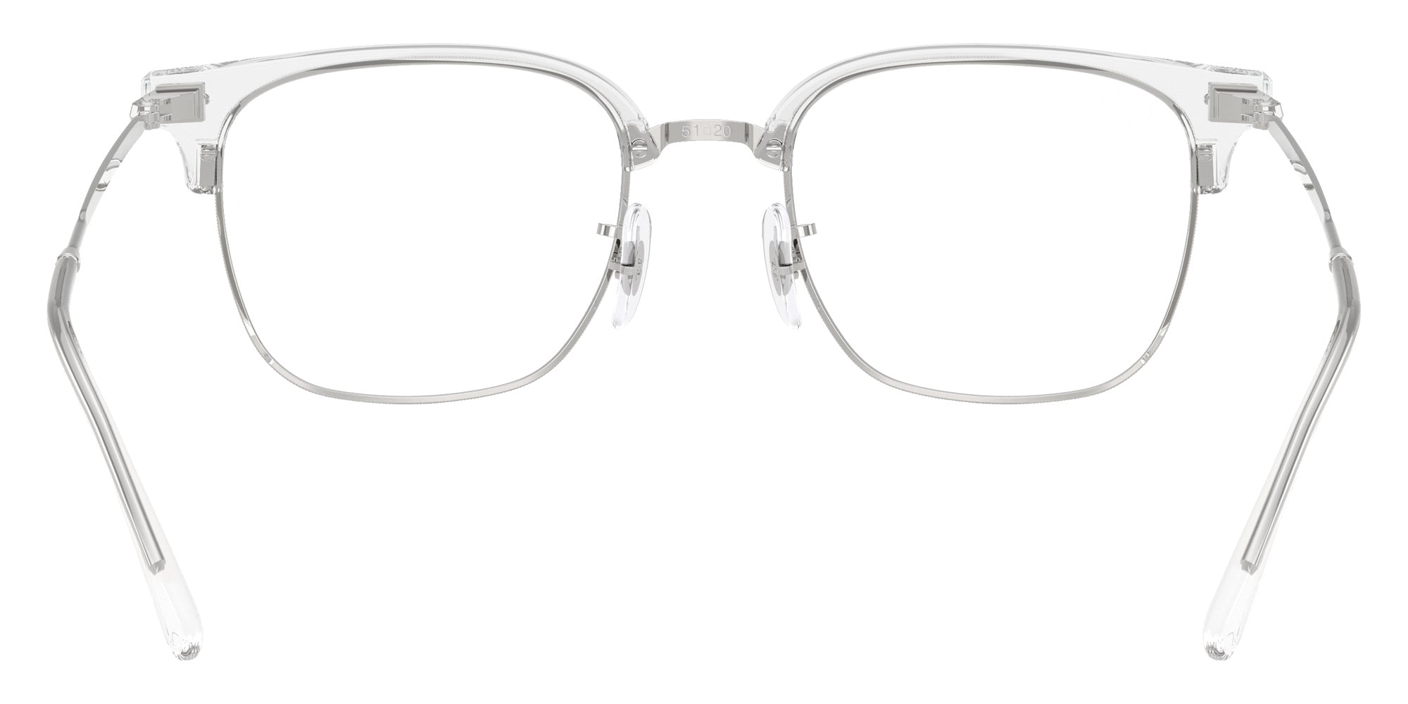 Ray-Ban RB7216F New Clubmaster 2001 53 - Transparent on Silver #id:rx7216f2001_s:100115