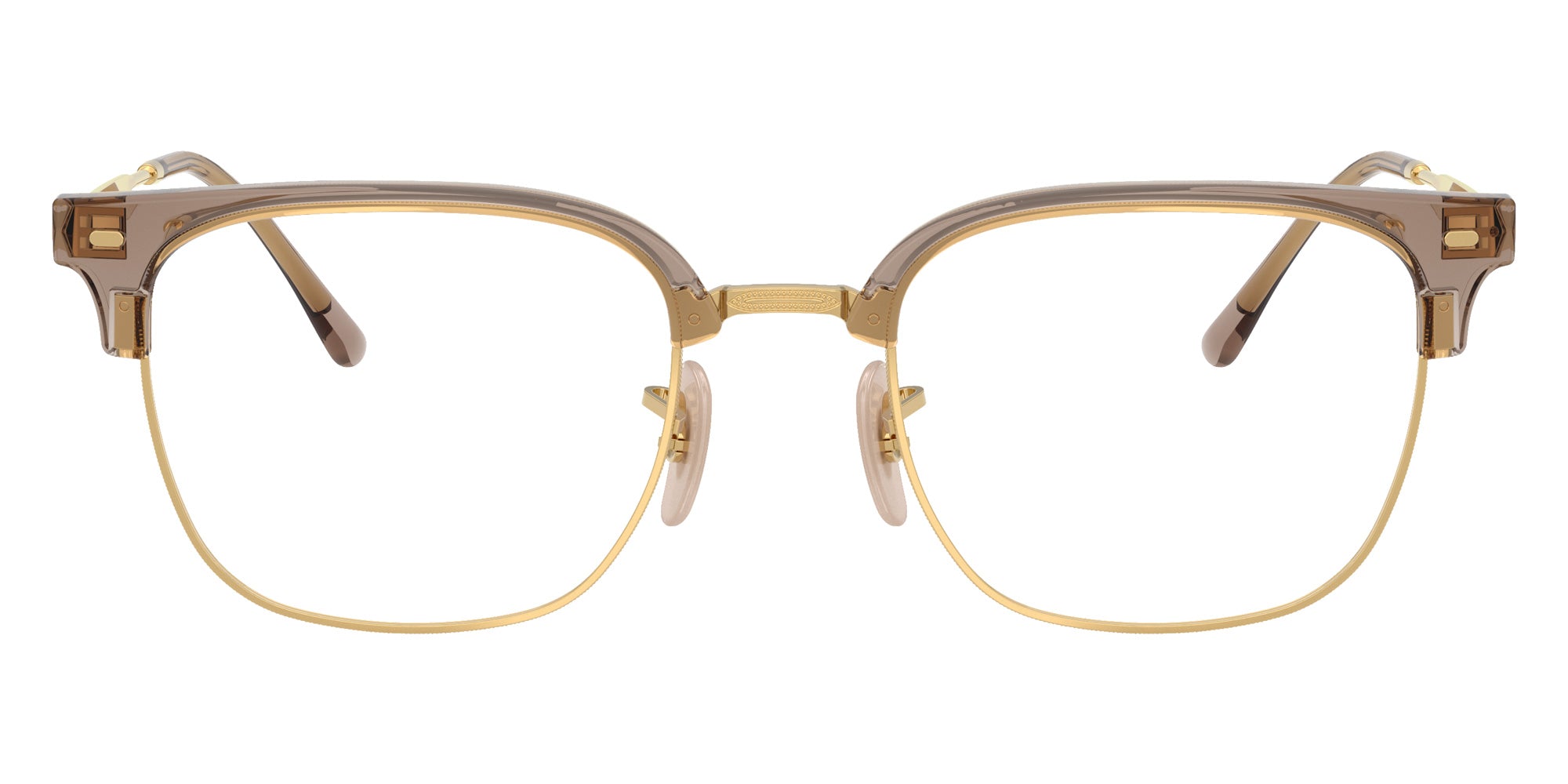 Ray-Ban RB7216F New Clubmaster 8471 53 - Beige on Gold #id:rx7216f8471_s:108100