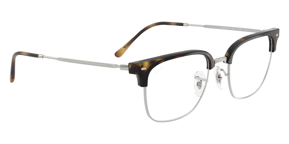 Ray-Ban RB7216F New Clubmaster 8542 53 - Havana on Silver #id:rx7216f8542_s:102120
