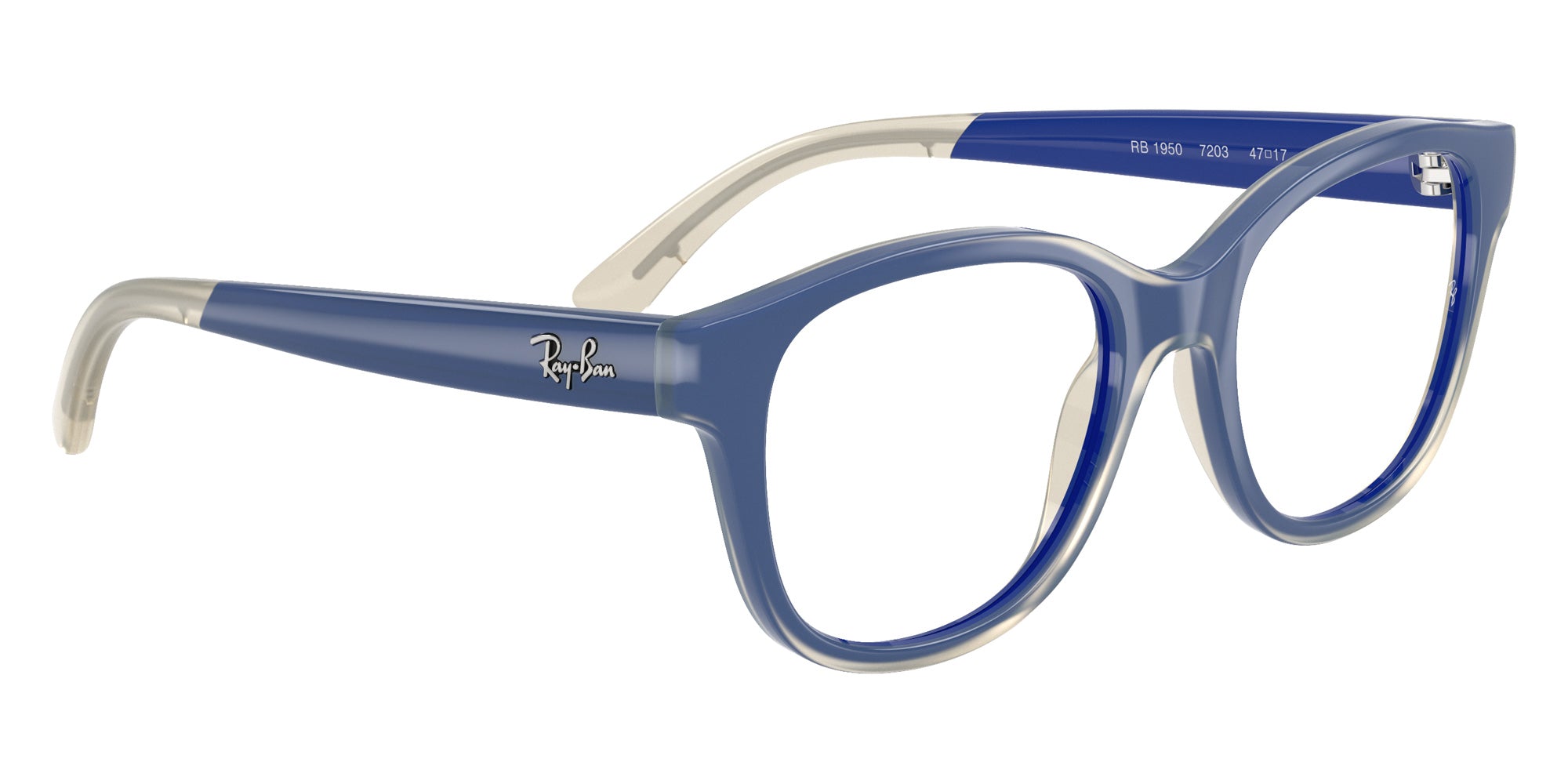 Ray-Ban RB1950 Bio-Based 7203 44 - Blue on Transparent #id:ry19507203_s:102120