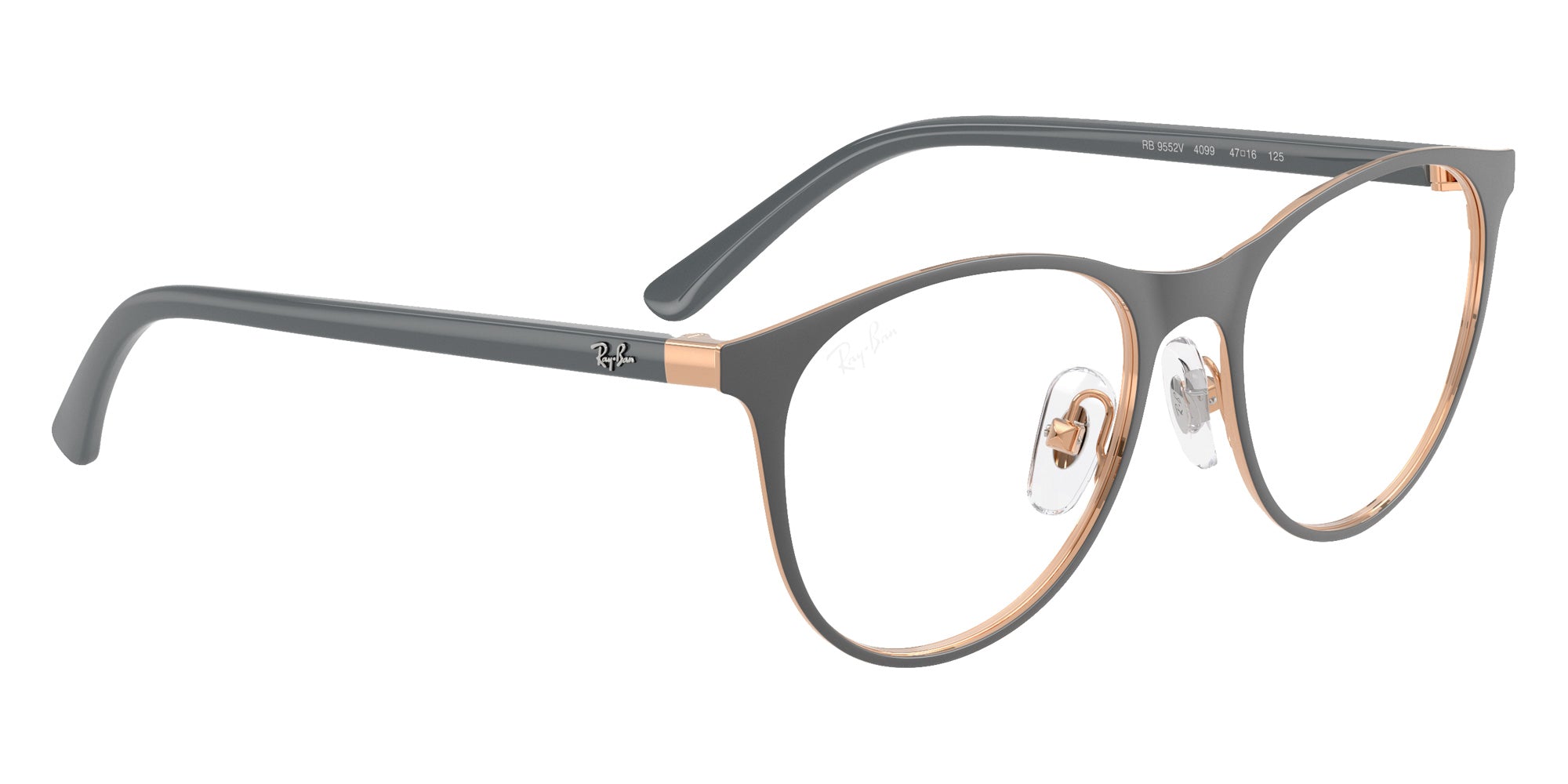 Ray-Ban RB9552V 4099 47 - Gray on Rose Gold #id:ry9552v4099_s:100120