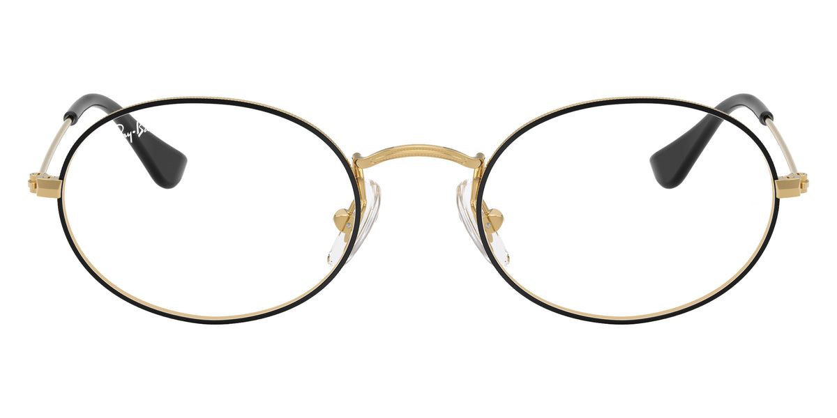 Ray-Ban RB9645V Oval 4086 46 - Black on Gold #id:ry9645v4086_s:104100