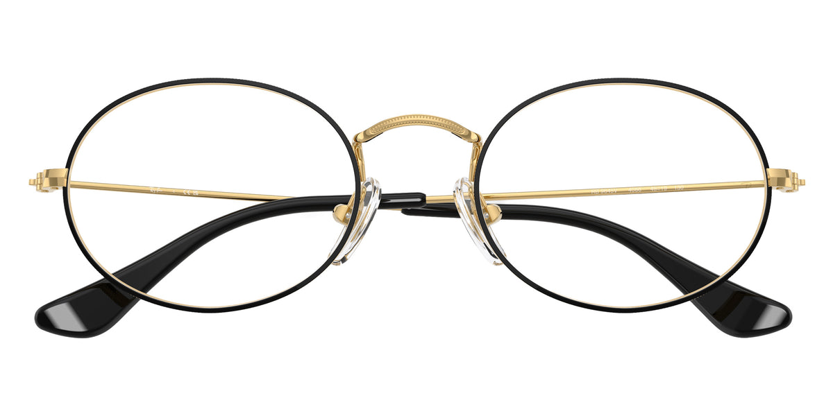 Ray-Ban RB9645V Oval 4086 46 - Black on Gold #id:ry9645v4086_s:104125