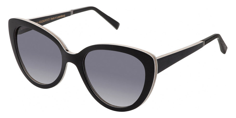 Gold & Wood GAW SABAH 01 55 - Ebony Tangnyika Bolivar / Polarized Gray Gradient