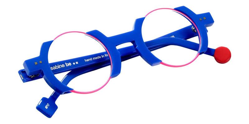 Sabine Be Be Balloon 717 44 - Blue Majorelle Shiny/Rose Fluorescent Satin #id:sbebeballoon717_s:102100