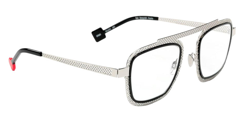 Sabine Be Be Boyish Hole 860 52 - Palladium Polished/Black Satin #id:sbebeboyishhole860_s:102105