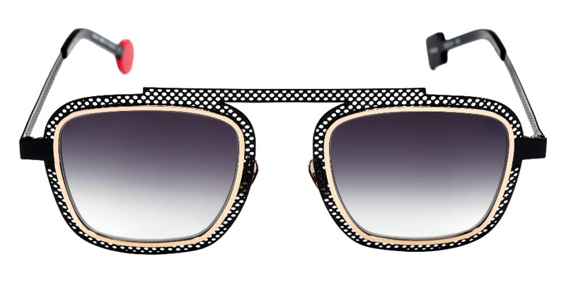 Sabine Be Be Boyish Hole Sun 656 52 - Black Shiny Perforated/Or Rose Polished #id:sbebeboyishholesun656_s:100110