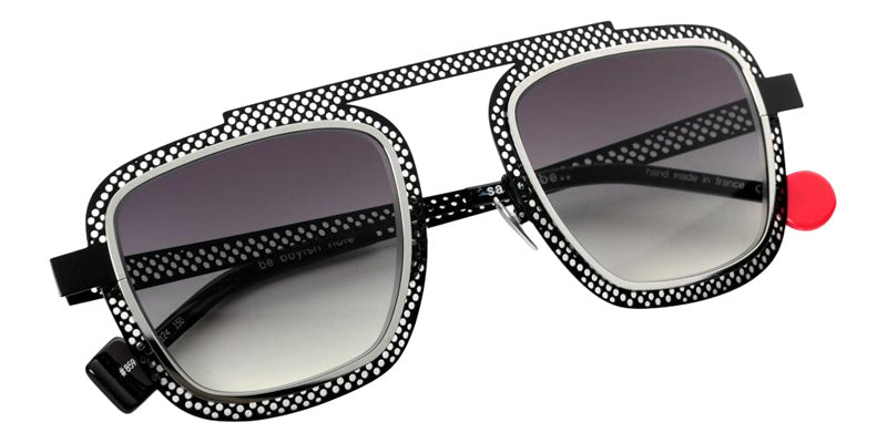 Sabine Be Be Boyish Hole Sun 859 52 - Black Shiny/Palladium Polished #id:sbebeboyishholesun859_s:104100