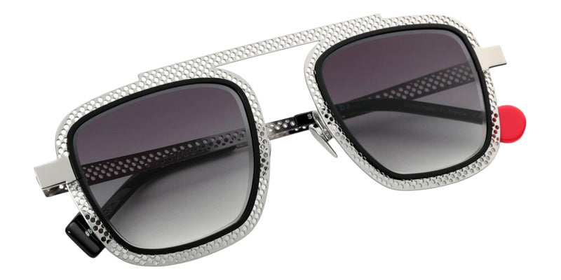 Sabine Be Be Boyish Hole Sun 860 52 - Palladium Polished/Black Satin #id:sbebeboyishholesun860_s:106100