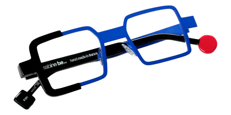 Sabine Be Be Cubic 880 44 - Blue Majorelle Satin/Black Shiny #id:sbebecubic880_s:110100