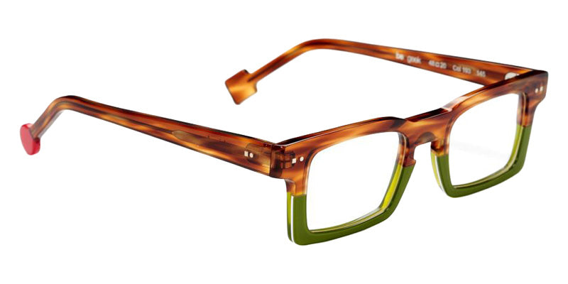 Sabine Be Be Geek 193 48 - Tortoiseshell Veined Blonde Shiny/Green Clear Translucent Shiny #id:sbebegeek193_s:100105