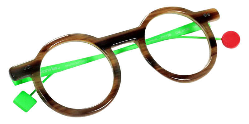 Sabine Be Be Gipsy Horn 130 43 - Green Fluorescent Satin #id:sbebegipsyhorn130_s:106100