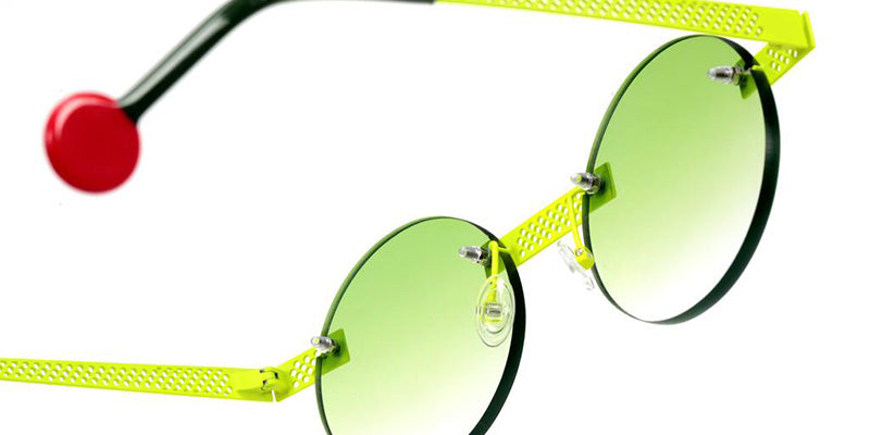 Sabine Be Be Gipsy Pierced Sun 132 48 - Yellow Fluorescent Satin #id:sbebegipsypiercedsun132_s:102115