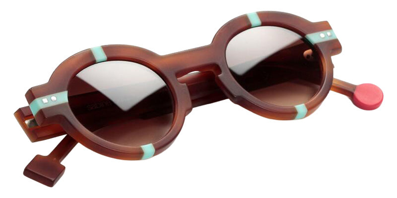 Sabine Be Be Groom Sun 372 43 - Tortoiseshell Blonde Matte/Turquoise Matte #id:sbebegroomsun372_s:102100
