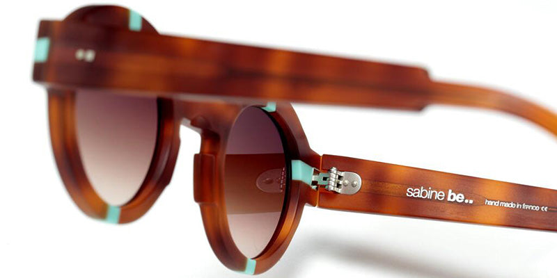 Sabine Be Be Groom Sun 372 43 - Tortoiseshell Blonde Matte/Turquoise Matte #id:sbebegroomsun372_s:102120
