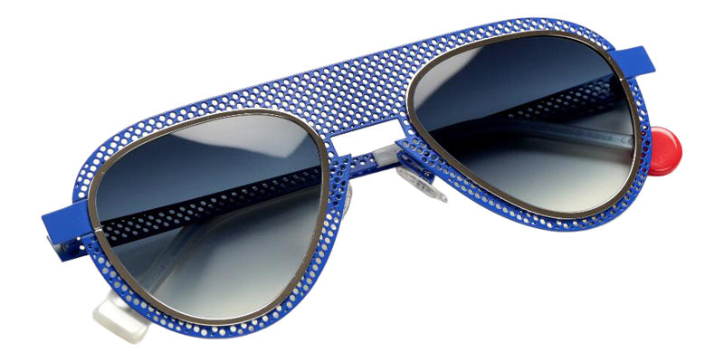 Sabine Be Be Legend Hole Sun 499 51 - Blue Majorelle Satin Perforated/Palladium Polished #id:sbebelegendholesun499_s:100100