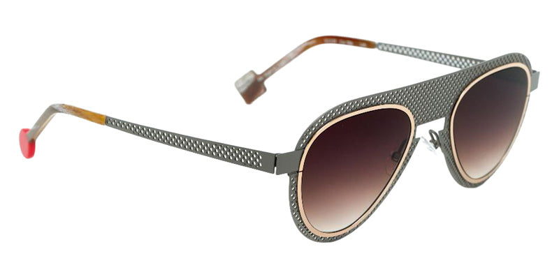 Sabine Be Be Legend Hole Sun 506 51 - Gray Taupe Satin Perforated/Or Rose Polished #id:sbebelegendholesun506_s:102105