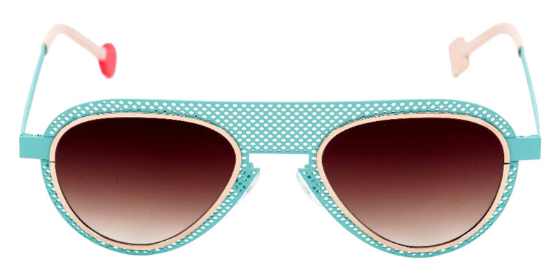 Sabine Be Be Legend Hole Sun 507 51 - Turquoise Satin Perforated/Or Rose Polished #id:sbebelegendholesun507_s:104110