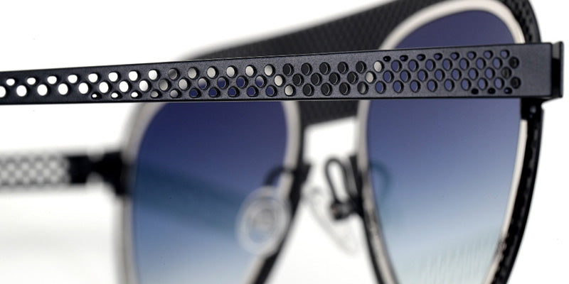 Sabine Be Be Legend Hole Sun 509 51 - Blue Marine Satin Perforated/Palladium Polished #id:sbebelegendholesun509_s:108115