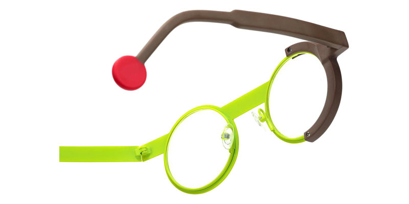 Sabine Be Be Loop 875 43 - Yellow Fluorescent Satin/Taupe Matte #id:sbebeloop875_s:110105