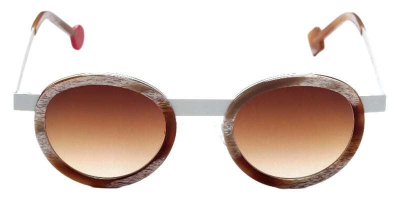 Sabine Be Be Lucky Sun 349 47 - Horn Vintage Shiny/White Satin #id:sbebeluckysun349_s:110110