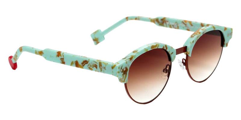 Sabine Be Be Master Pantos Sun 556 51 - Turquoise Marbled Matte/Camel Shiny #id:sbebemasterpantossun556_s:100105