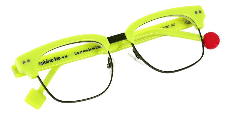 Sabine Be Be Master Square 550 52 - Yellow Fluorescent Shiny/Khaki Satin #id:sbebemastersquare550_s:100100