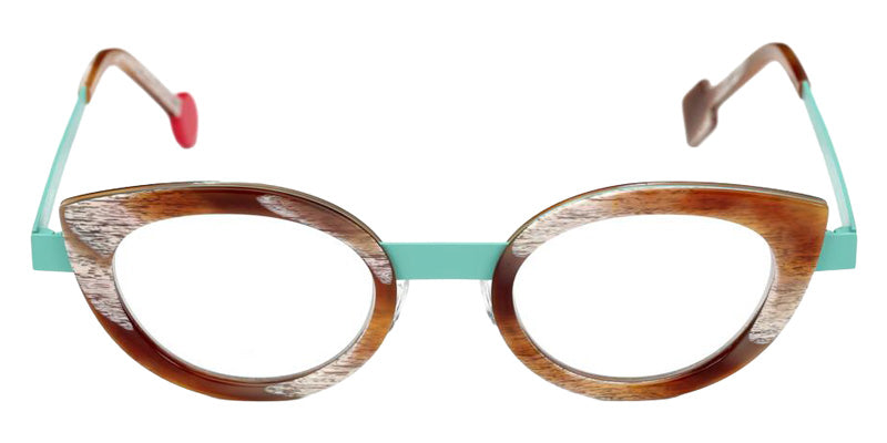 Sabine Be Be String 402 46 - Horn Vintage Shiny/Turquoise Satin #id:sbebestring402_s:100110