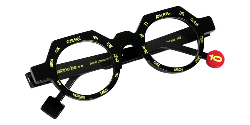 Sabine Be Be Ten 648 44 - Black Shiny/Yellow Fluorescent #id:sbebeten648_s:100100