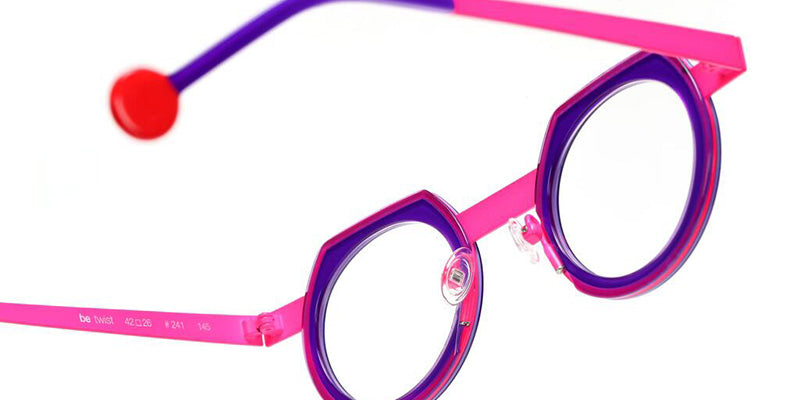 Sabine Be Be Twist 241 42 - Violet Shiny/Rose Fluorescent Satin #id:sbebetwist241_s:102115