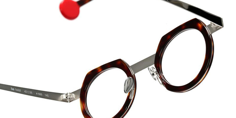Sabine Be Be Twist 666 42 - Tortoiseshell Cherry Shiny/Palladium Polished #id:sbebetwist666_s:106115