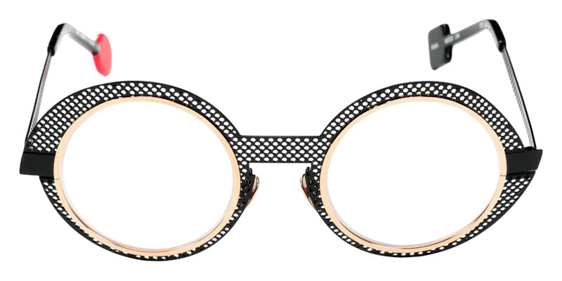Sabine Be Be Val De Loire Hole 656 50 - Black Shiny Perforated/Or Rose Polished #id:sbebevaldeloirehole656_s:100110