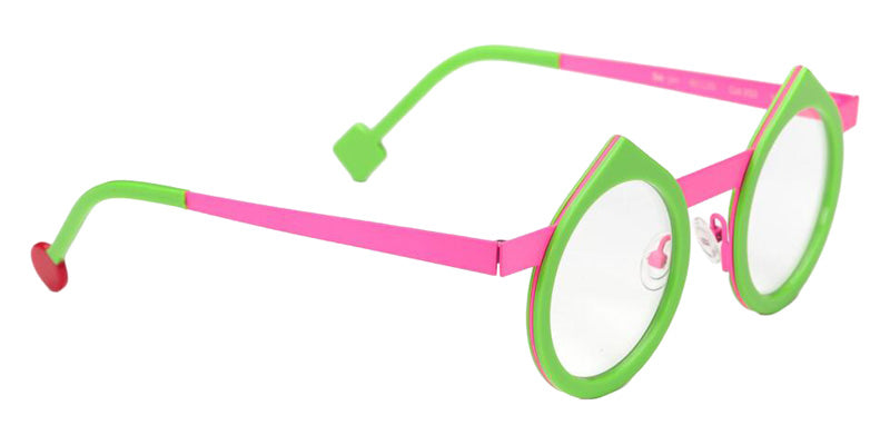 Sabine Be Be Yin 253 43 - Green Meadow Shiny/Rose Fluorescent Satin #id:sbebeyin253_s:100105