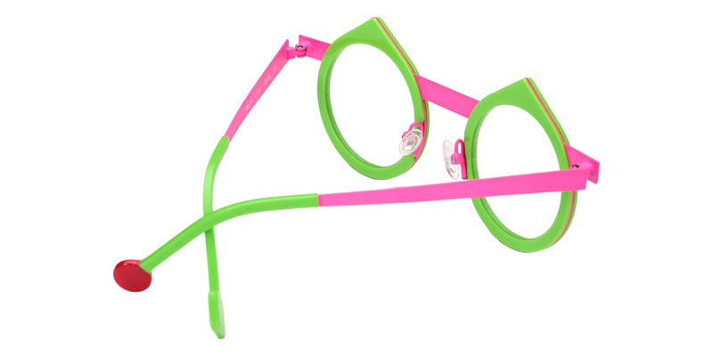 Sabine Be Be Yin 253 43 - Green Meadow Shiny/Rose Fluorescent Satin #id:sbebeyin253_s:100120
