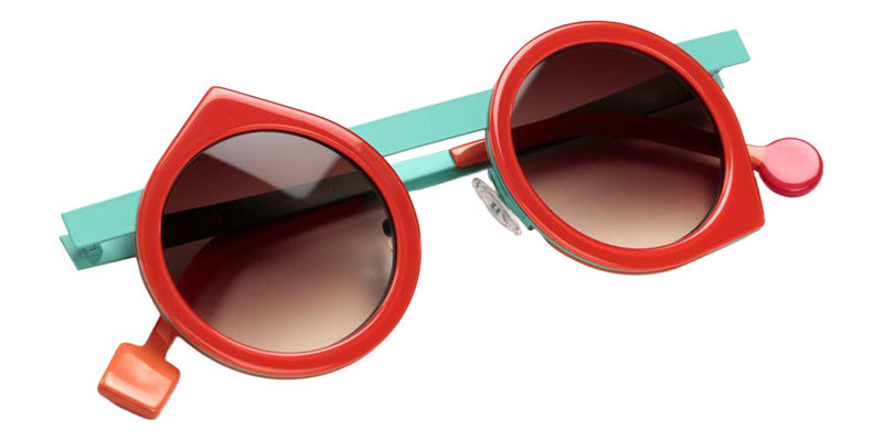 Sabine Be Be Yoon Sun 256 43 - Orange Shiny/Turquoise Satin #id:sbebeyoonsun256_s:104100
