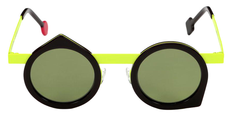 Sabine Be Be Yoon Sun 262 43 - Chocolate Black Shiny/Yellow Fluorescent Satin #id:sbebeyoonsun262_s:112110