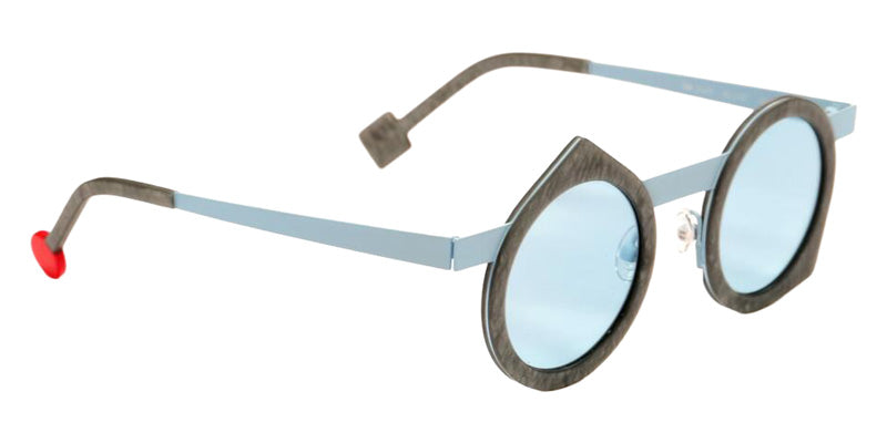 Sabine Be Be Yoon Sun 518 43 - Gray Mouse Marbled Matte/Blue Pastel Satin #id:sbebeyoonsun518_s:118105