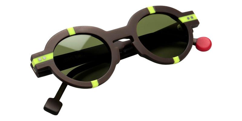 Sabine Be Mini Be Groom Sun 373 40 - Brown Iced Matte/Yellow Fluorescent Matte #id:sbeminibegroomsun373_s:102100