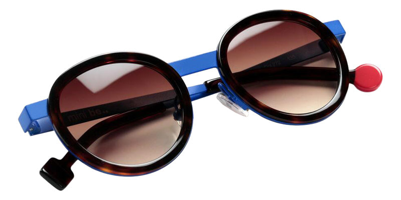 Sabine Be Mini Be Lucky Sun 272 43 - Tortoiseshell Cherry Shiny/Blue Majorelle Satin #id:sbeminibeluckysun272_s:102100