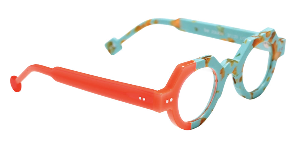 Sabine Be Mini Be Zoulou 755 37 - Turquoise Marbled Matte/Orange Fluorescent Miami Shiny #id:sbeminibezoulou755_s:104105