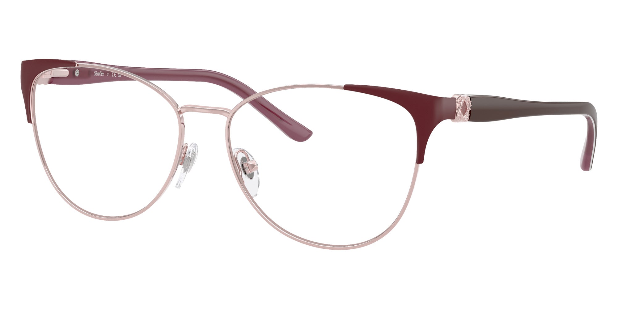 Sferoflex SF2603 536 55 - Shiny Pink/Matte Burgundy Gunmetal #id:sf2603536_s:104105