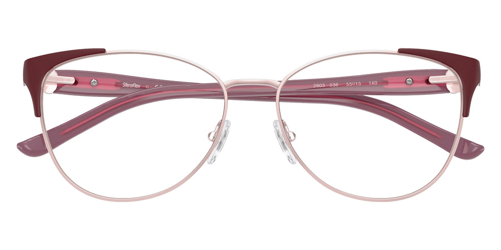 Sferoflex SF2603 536 55 - Shiny Pink/Matte Burgundy Gunmetal #id:sf2603536_s:104120