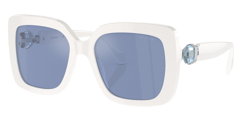 Swarovski SK6001F 100355 55 - White / Light Blue Mirrored Silver #id:sk6001f100355_s:104105